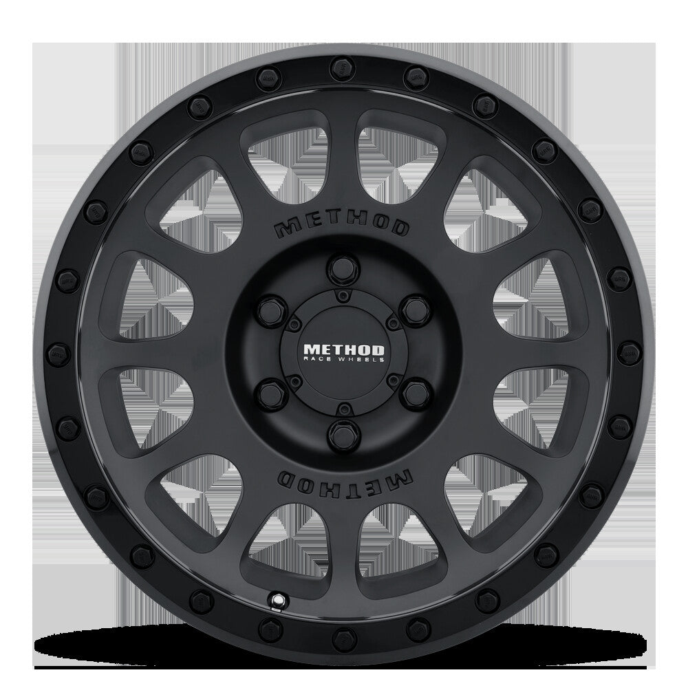 MR305 NV, 18x9, Matte Black Gloss Black Lip, Method Race Wheels-5
