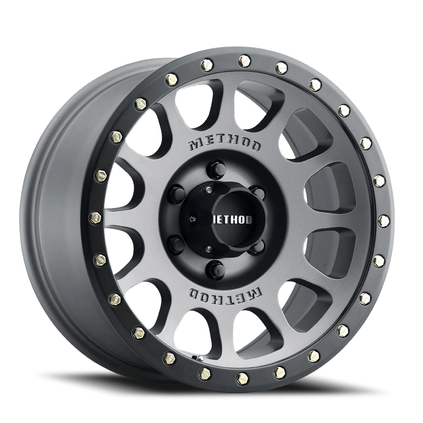Aluminum 18x9 NV MR305 Titanium TT Matte Black Lip Method Race Wheels-12