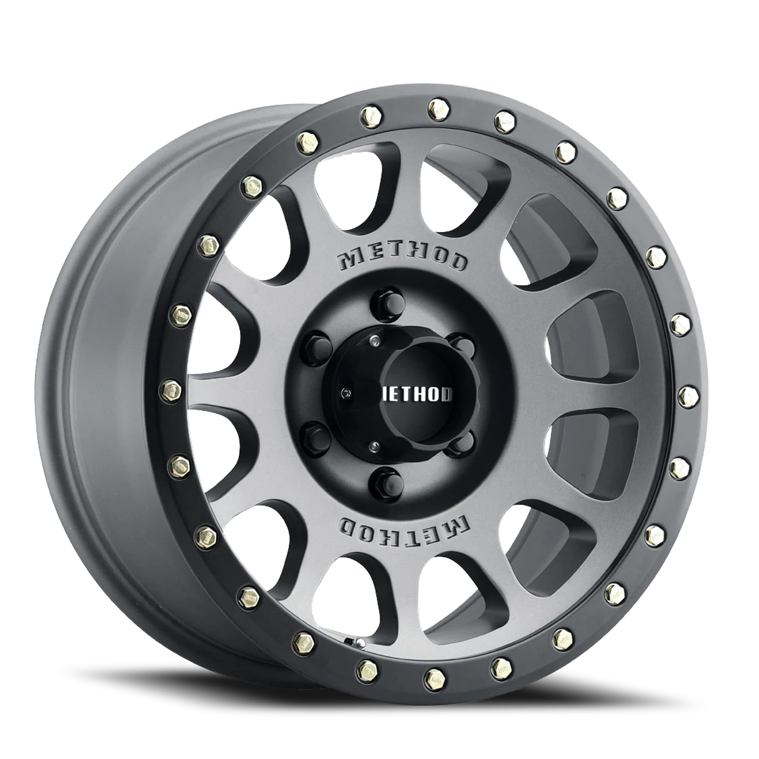 Aluminum 18x9 NV MR305 Titanium TT Matte Black Lip Method Race Wheels-12