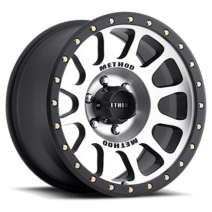 Aluminum 18x9 NV MR305 Black BM Machined Face-Black Street Loc Method Race Wheels-2