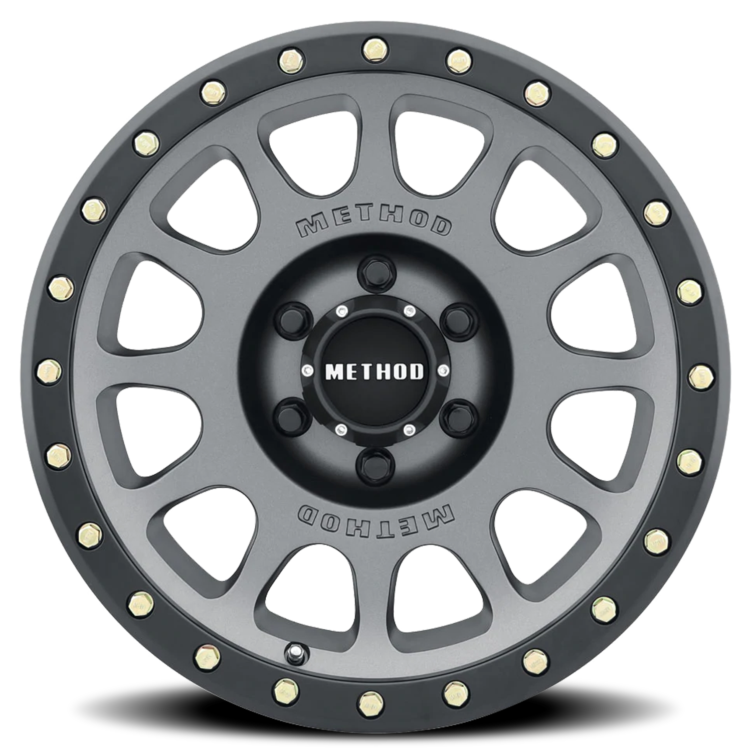 Aluminum 18x9 NV MR305 Titanium TT Matte Black Lip Method Race Wheels-8