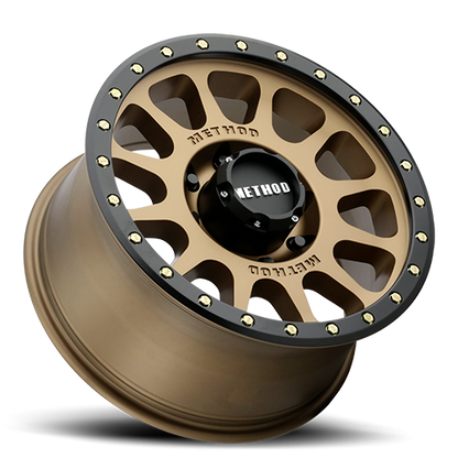 Aluminum 18x9 NV MR305 Bronze BRZ Black Street Loc Method Race Wheels-3