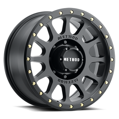 Aluminum 18x9 NV HD MR305 Matte Black MB Method Race Wheels-5