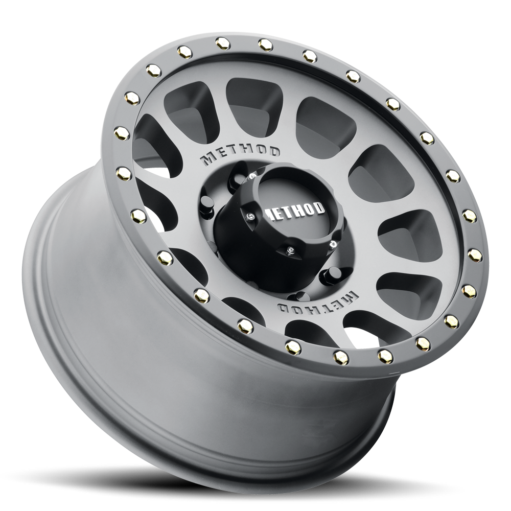 Aluminum 18x9 NV MR305 Titanium TT Matte Black Lip Method Race Wheels-4