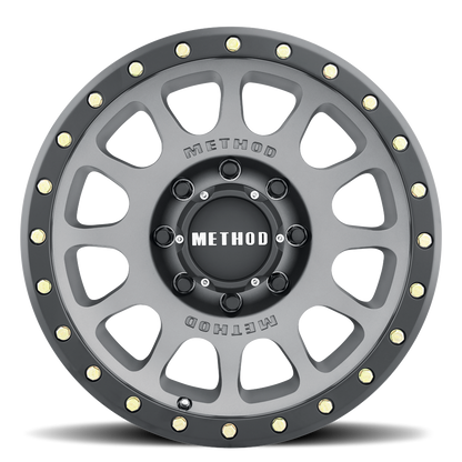 Aluminum 18x9 NV MR305 Titanium TT Matte Black Lip Method Race Wheels-5