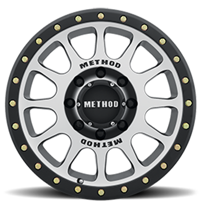 Aluminum 18x9 NV MR305 Black BM Machined Face-Black Street Loc Method Race Wheels-1