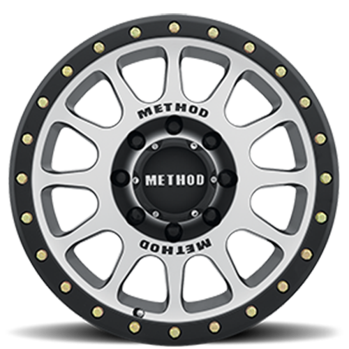 Aluminum 18x9 NV MR305 Black BM Machined Face-Black Street Loc Method Race Wheels-1