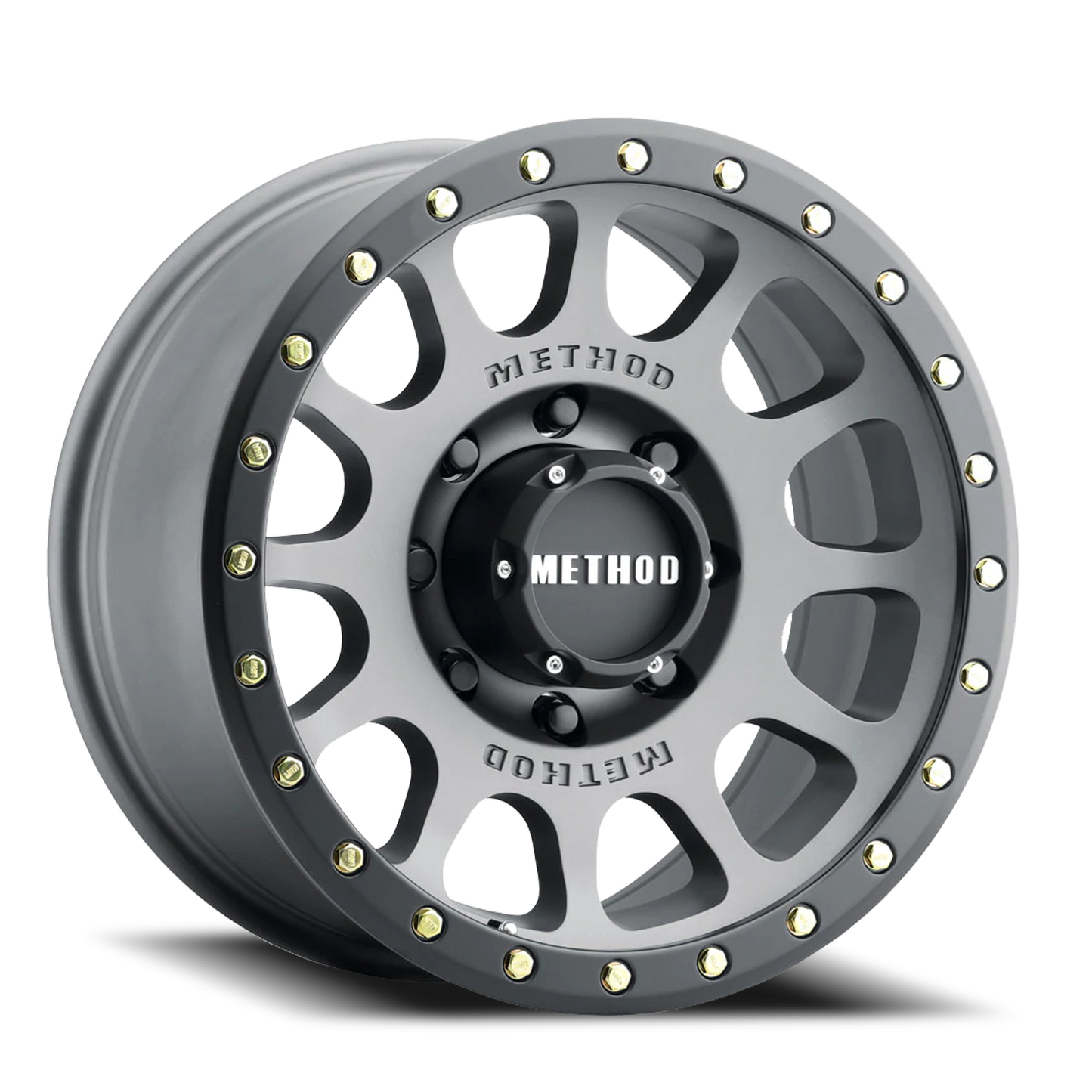 Aluminum 18x9 NV MR305 Titanium TT Matte Black Lip Method Race Wheels