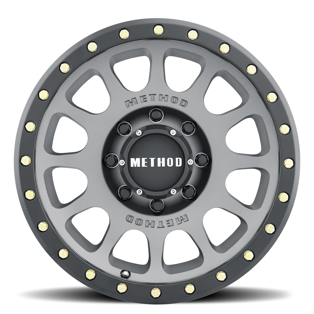 Aluminum 18x9 NV MR305 Titanium TT Matte Black Lip Method Race Wheels-2