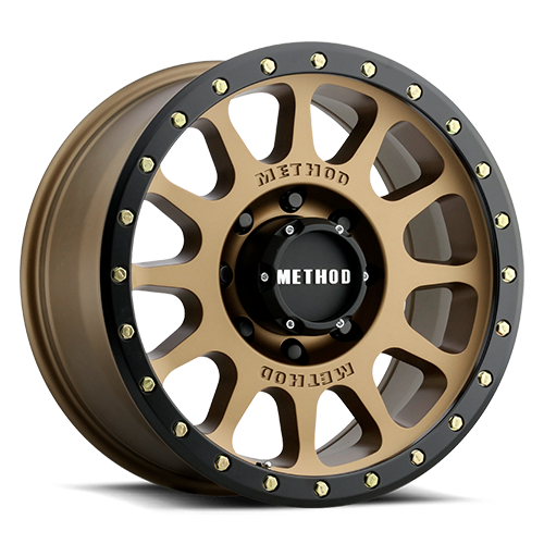 Aluminum 18x9 NV MR305 Bronze BRZ Black Street Loc Method Race Wheels