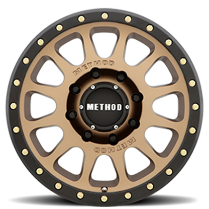 Aluminum 18x9 NV MR305 Bronze BRZ Black Street Loc Method Race Wheels-1