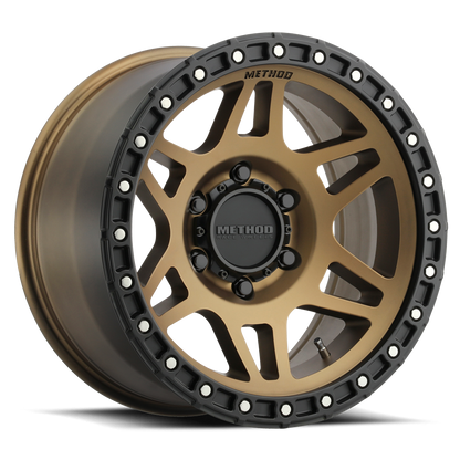Aluminum 17x9 MR312 Bronze BRZ Matte Black Lip Method Race Wheels-2