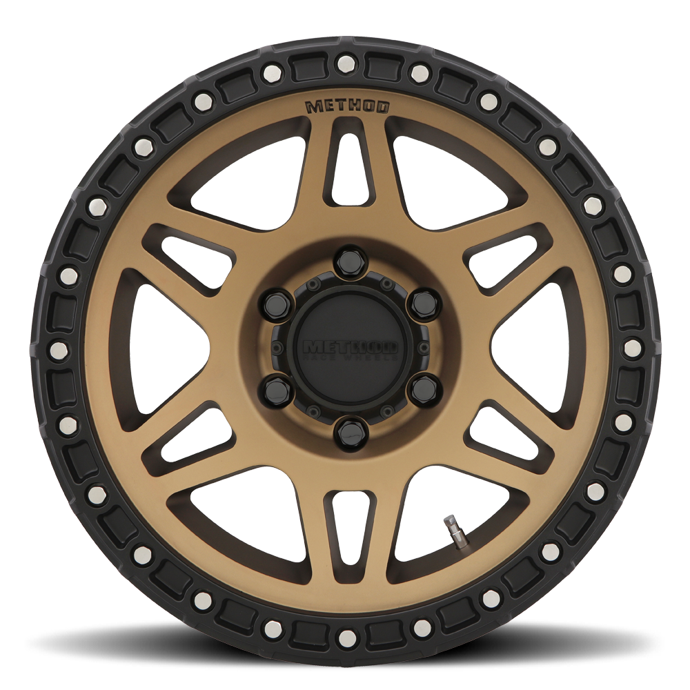 Aluminum 17x9 MR312 Bronze BRZ Matte Black Lip Method Race Wheels-3