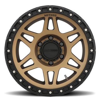 Aluminum 17x9 MR312 Bronze BRZ Matte Black Lip Method Race Wheels-3