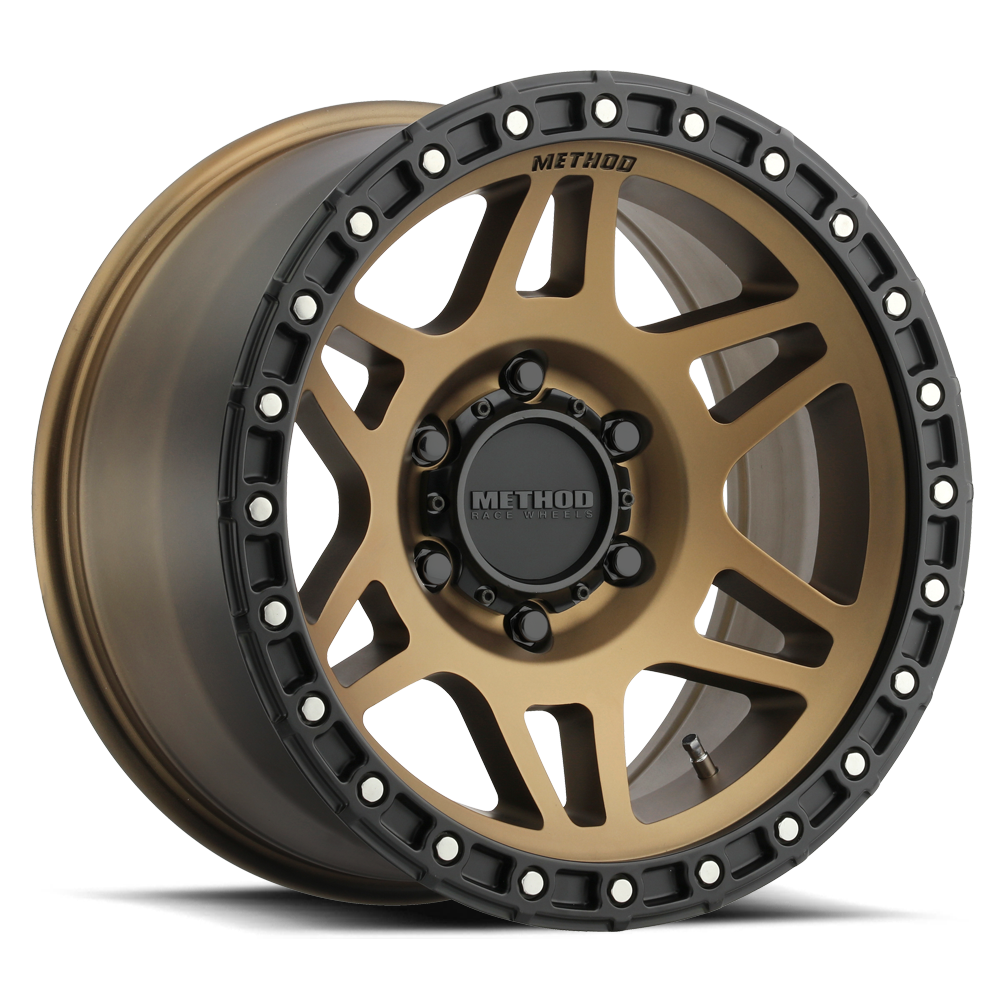 Aluminum 17x9 MR312 Bronze BRZ Matte Black Lip Method Race Wheels