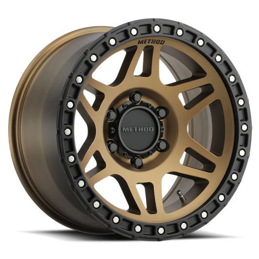 Aluminum 17x9 MR312 Bronze BRZ Matte Black Lip Method Race Wheels