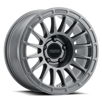 Aluminum 17x7.5 MR314 Gloss Titanium GY Method Race Wheels-6