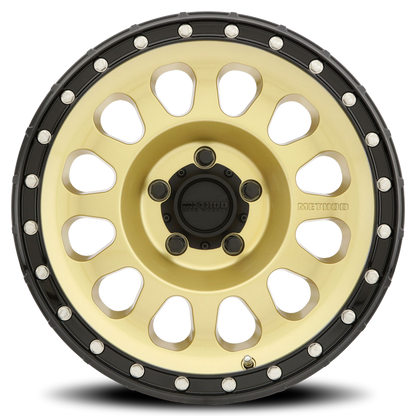 Aluminum 20x9 MR315 Gold GD Black Street Loc Method Race Wheels-8