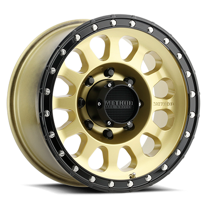 Aluminum 17x8.5 MR315 Gold GD Black Street Loc Method Race Wheels-3
