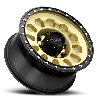Aluminum 17x8.5 MR315 Gold GD Black Street Loc Method Race Wheels-4