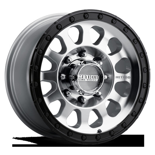 MR315, 17x9, -12mm Offset, Machined Gloss Black Lip, Method Race Wheels-1