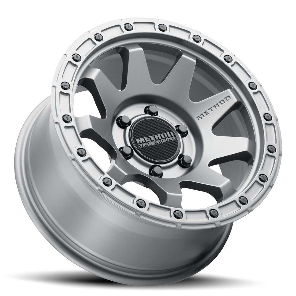 Aluminum 18x9 MR317 Matte Titanium GY Method Race Wheels-19