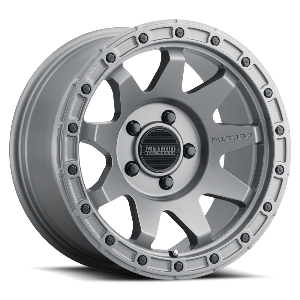 Aluminum 18x9 MR317 Matte Titanium GY Method Race Wheels-15