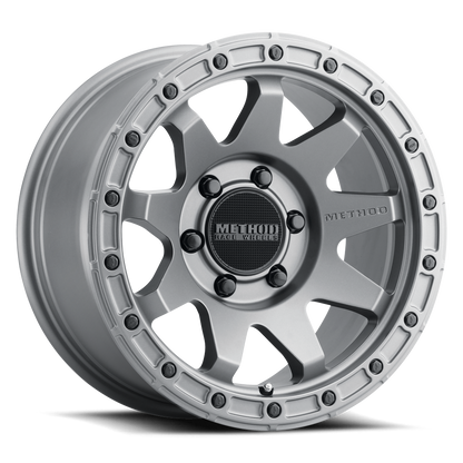 Aluminum 18x9 MR317 Matte Titanium GY Method Race Wheels-9