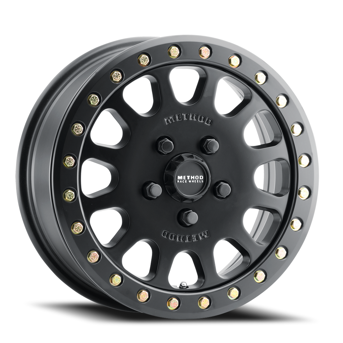Aluminum 15x6 MR401 Beadlock UTV Matte Black MB Method Race Wheels-4