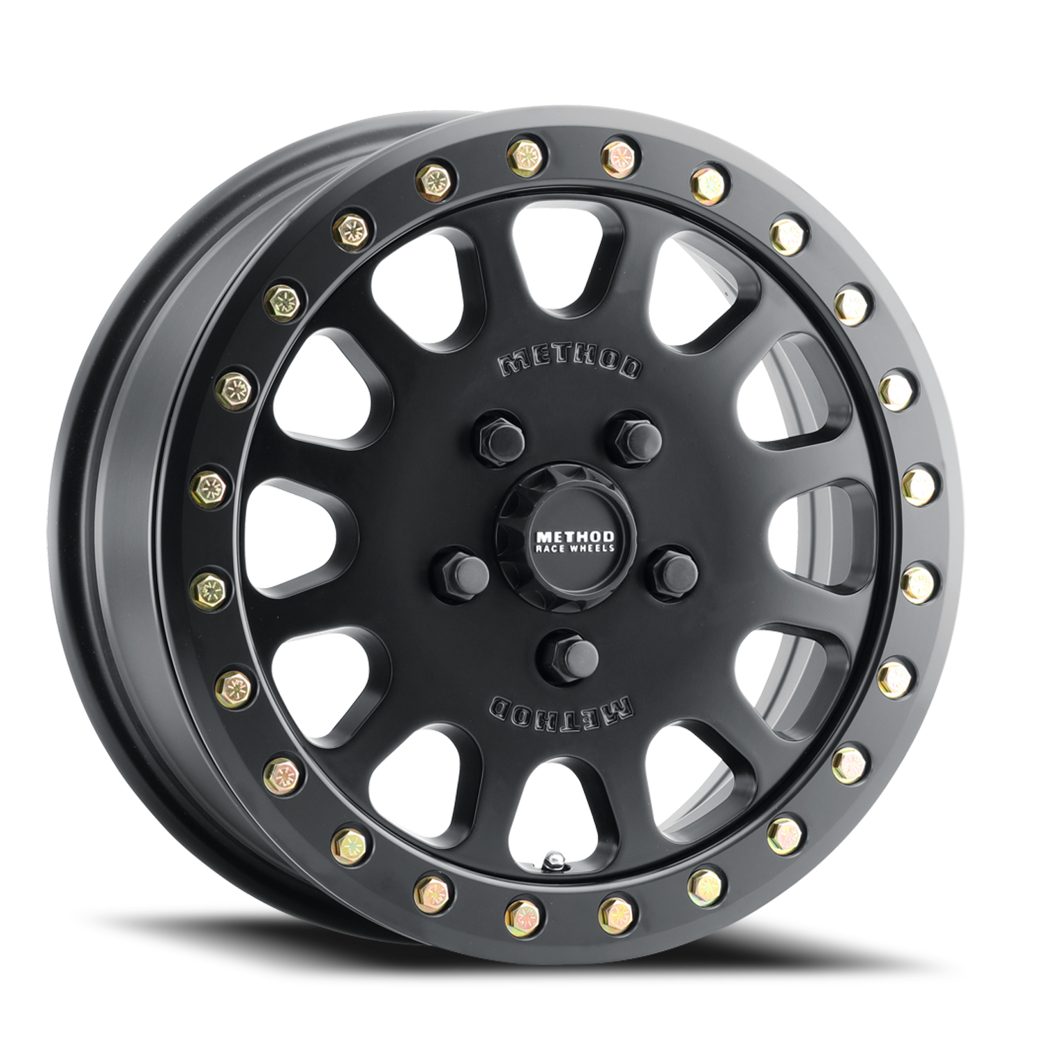 Aluminum 15x6 MR401 Beadlock UTV Matte Black MB Method Race Wheels-4