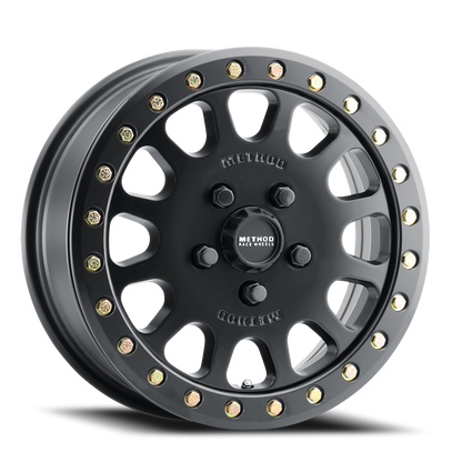 Aluminum 15x6 MR401 Beadlock UTV Matte Black MB Method Race Wheels-4
