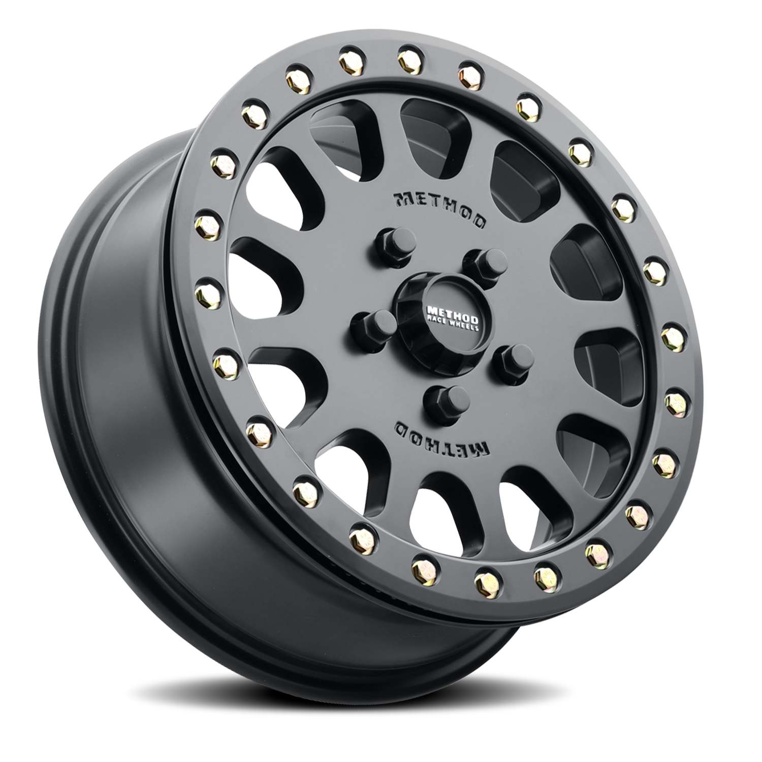 Aluminum 15x6 MR401 Beadlock UTV Matte Black MB Method Race Wheels-5