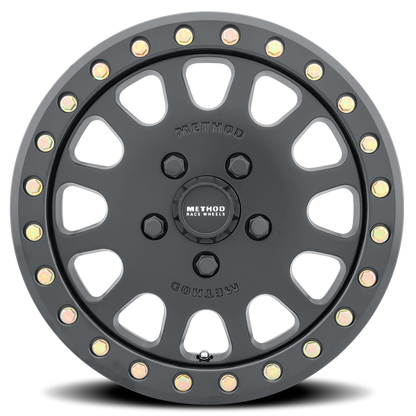Aluminum 15x6 MR401 Beadlock UTV Matte Black MB Method Race Wheels-6