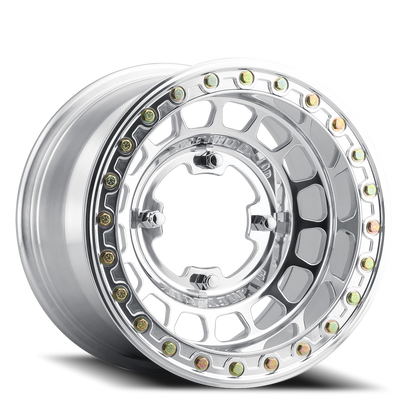 Aluminum 15x10 MR413 Beadlock UTV Polished Method Race Wheels-3