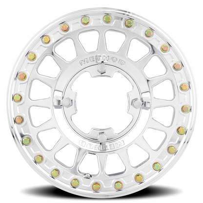Aluminum 15x10 MR413 Beadlock UTV Polished Method Race Wheels-5