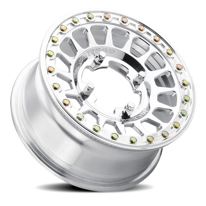Aluminum 15x10 MR413 Beadlock UTV Polished Method Race Wheels-1