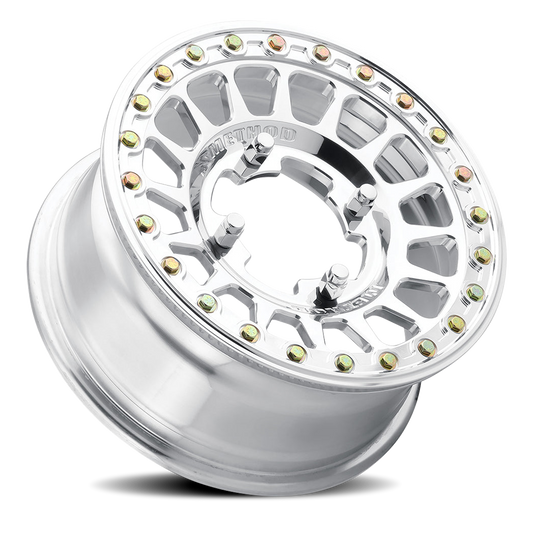 Aluminum 15x10 MR413 Beadlock UTV Polished Method Race Wheels-1