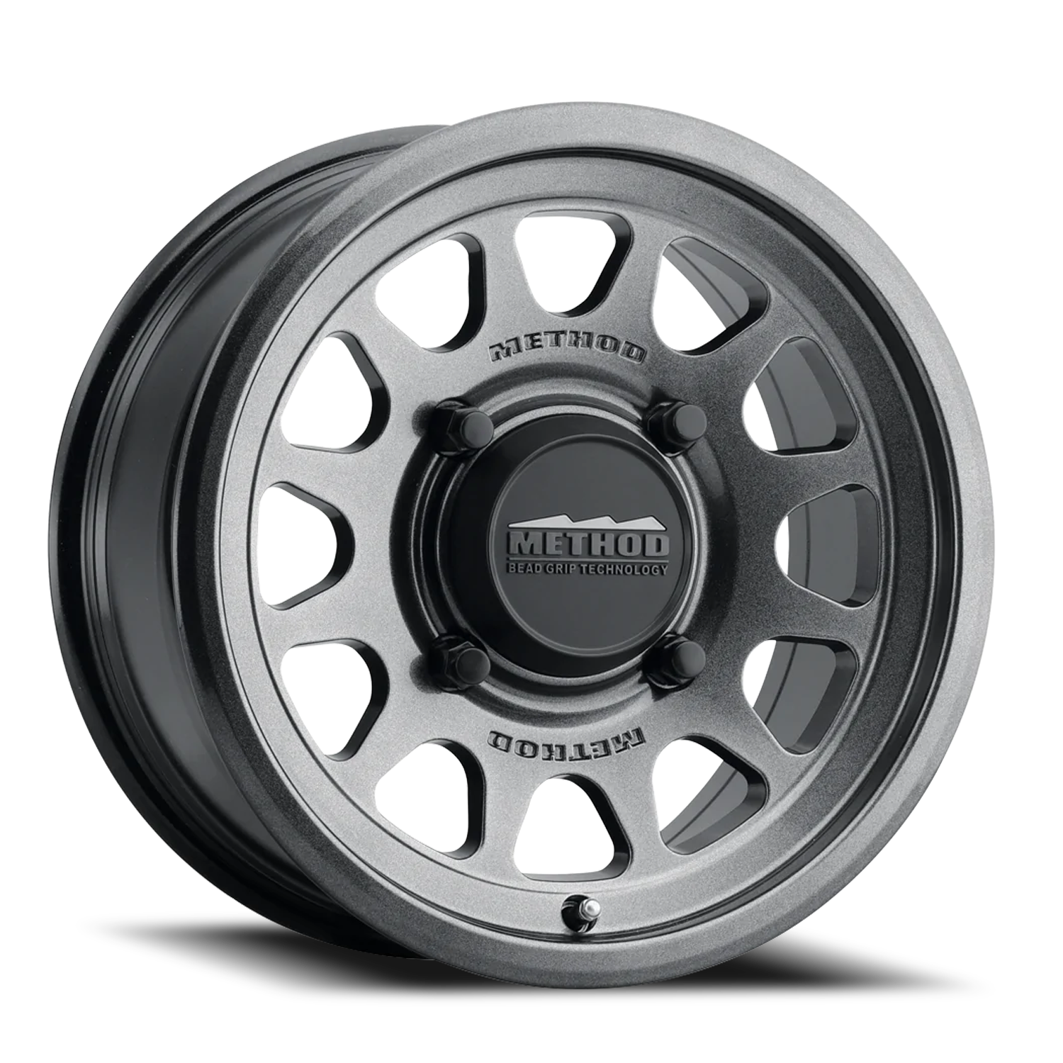 Aluminum 15x10 MR414 Bead Grip UTV Graphite GY Method Race Wheels-3