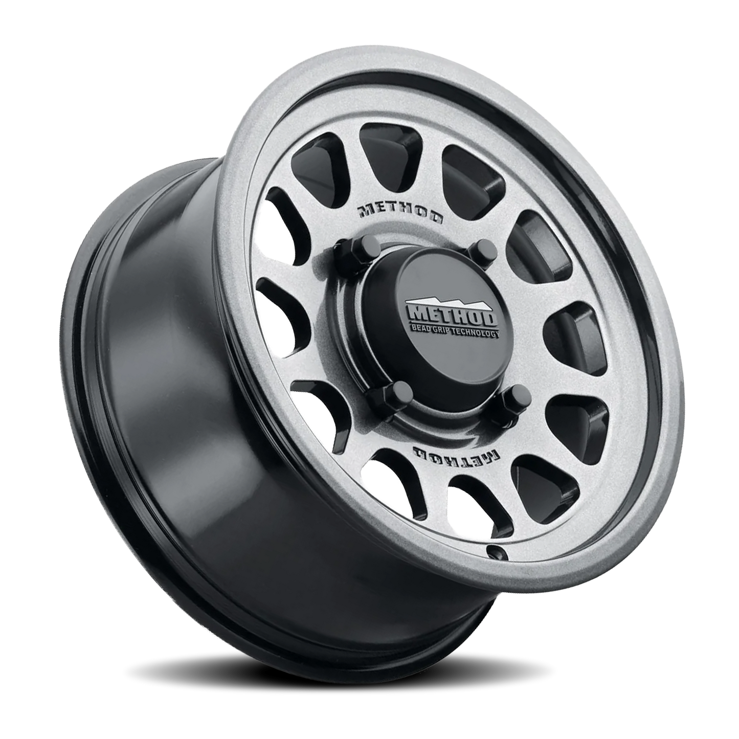 Aluminum 15x10 MR414 Bead Grip UTV Graphite GY Method Race Wheels-4
