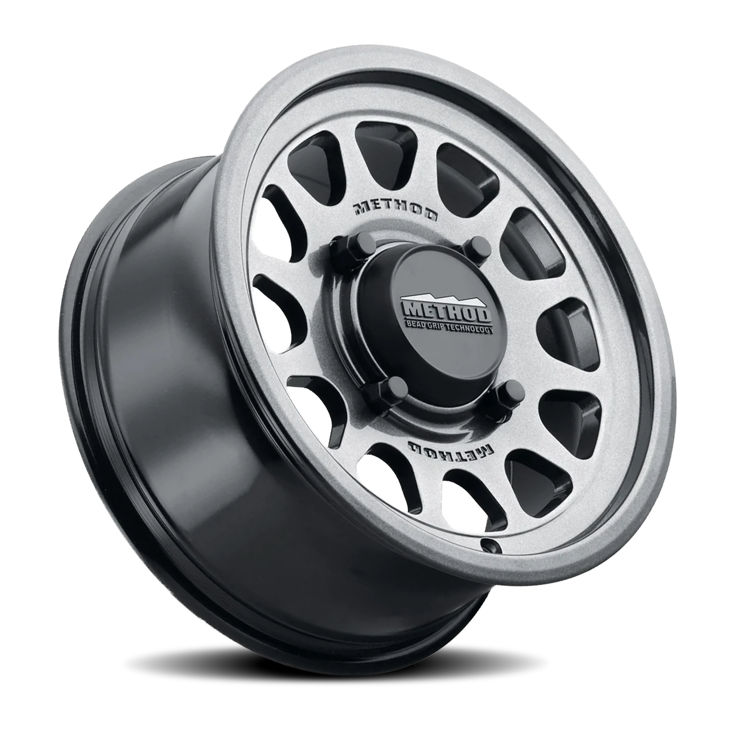 Aluminum 15x10 MR414 Bead Grip UTV Graphite GY Method Race Wheels-4