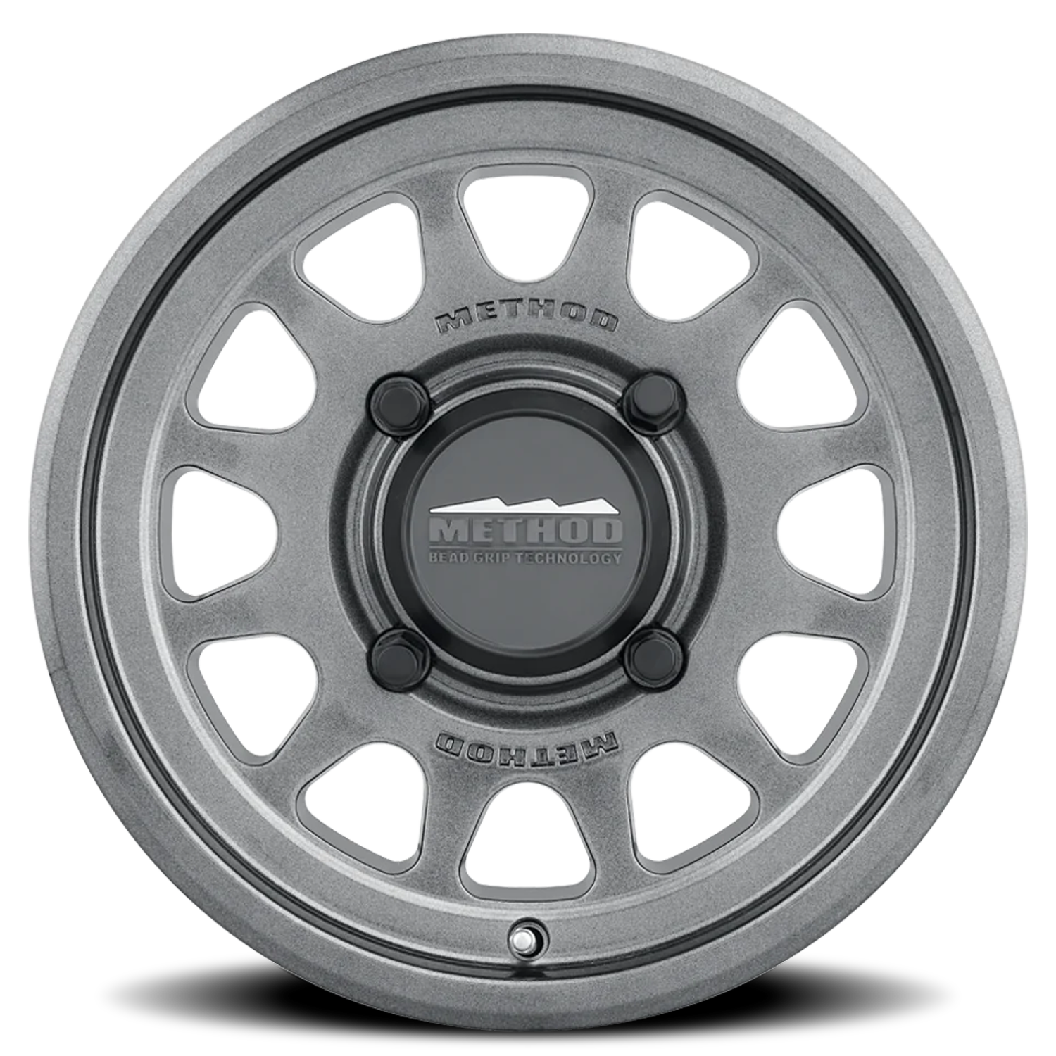 Aluminum 15x10 MR414 Bead Grip UTV Graphite GY Method Race Wheels-2