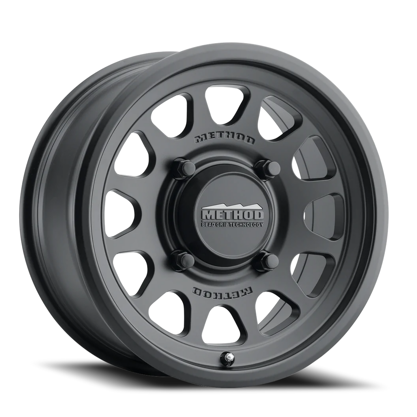 Aluminum 15x10 MR414 Bead Grip UTV Matte Black MB Method Race Wheels