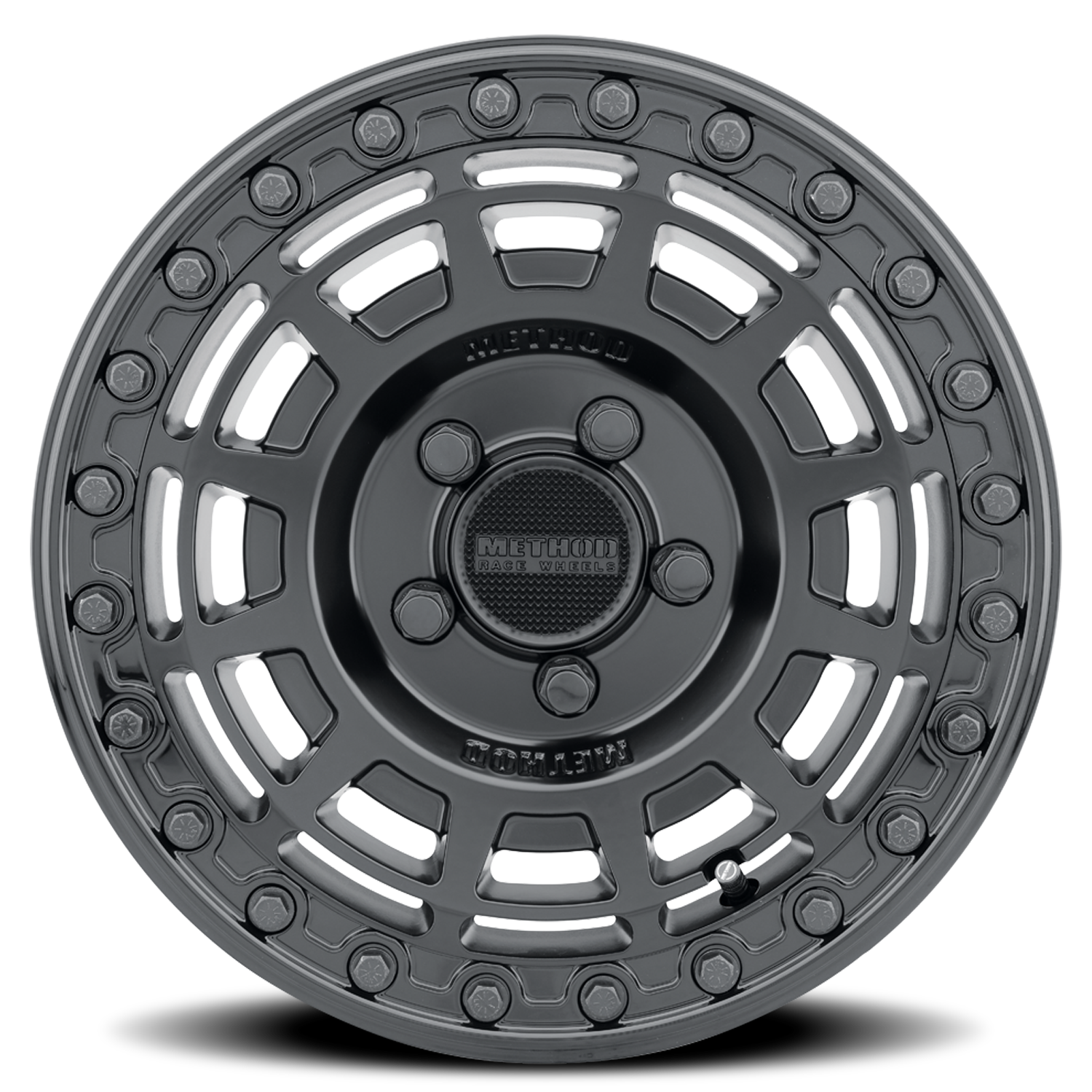 Aluminum 15x10 MR415 Beadlock UTV Matte Black MB Gloss Black Ring Method Race Wheels-8