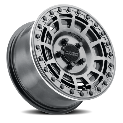 Aluminum 15x10 MR415 Beadlock UTV Graphite GY Gloss Graphite Ring Method Race Wheels-7