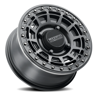 Aluminum 15x10 MR415 Beadlock UTV Matte Black MB Gloss Black Ring Method Race Wheels-4