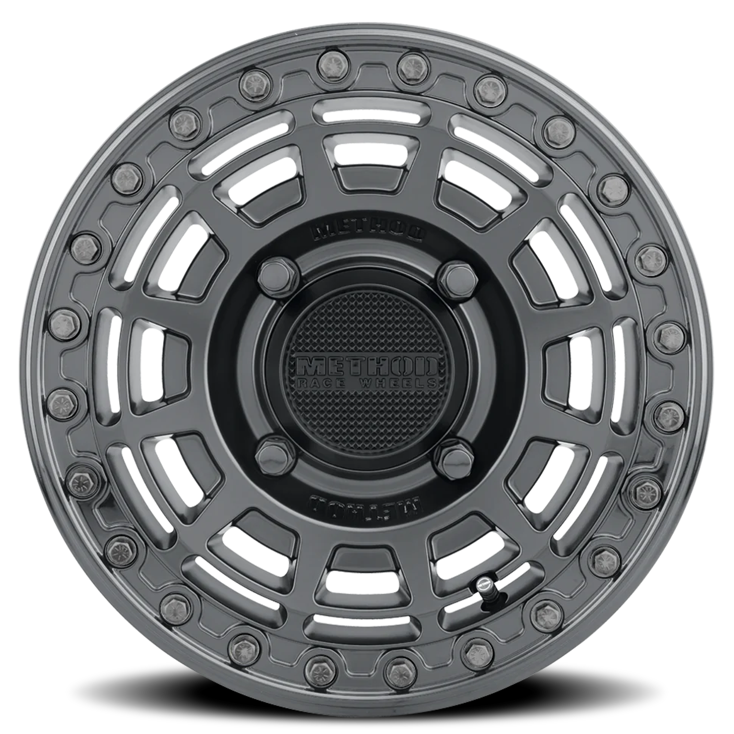 Aluminum 15x10 MR415 Beadlock UTV Matte Black MB Gloss Black Ring Method Race Wheels-5