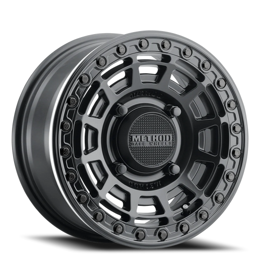 Aluminum 15x10 MR415 Beadlock UTV Matte Black MB Gloss Black Ring Method Race Wheels