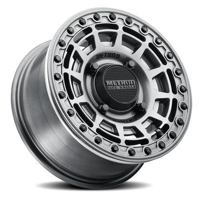 Aluminum 15x10 MR415 Beadlock UTV Graphite GY Gloss Graphite Ring Method Race Wheels-1