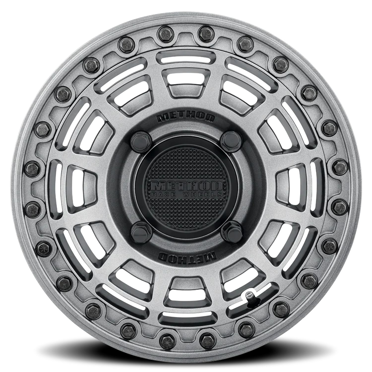 Aluminum 15x10 MR415 Beadlock UTV Graphite GY Gloss Graphite Ring Method Race Wheels-2