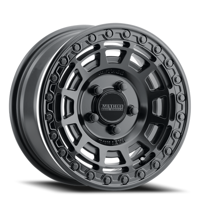 Aluminum 15x7 MR415 Beadlock UTV Matte Black MB Gloss Black Ring Method Race Wheels-6